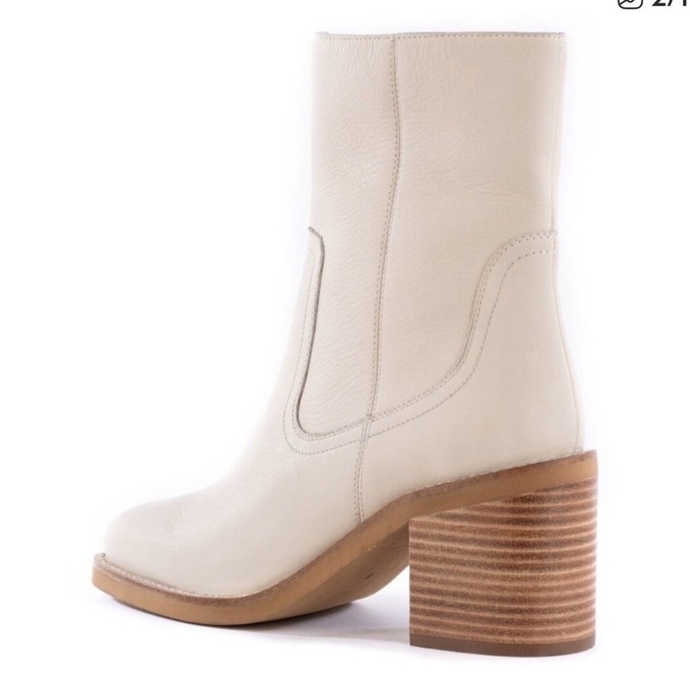 Seychelles Cream Leather Boots. Size 7.5 excellent condition. - Picture 2 of 11